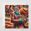 Search for scary clown invitations Vintage