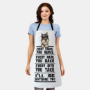 Search for white schnauzer aprons Funny dog
