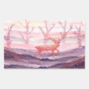 Search for deer rectangle stickers Watercolor