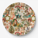 Search for vintage christmas paper plates Vintage santa claus