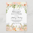 Search for peach rehearsal dinner invitations Watercolor