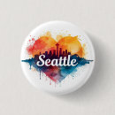 Search for seattle skyline buttons Washington