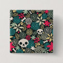 Search for vintage skull buttons Halloween design