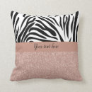 Search for gold zebra print pillows White