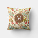 Search for blue and brown floral pillows Elegant