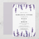 Search for floral rehearsal dinner invitations Lavender