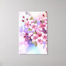 Search for pink cherry blossom canvas prints Asian