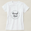 Search for do all things through christ tshirts Christian faith