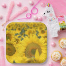 Search for summer paper plates Sunflowers