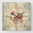 Recherche de shabby horloges Fleurs