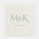 Search for sage green napkins Monogrammed