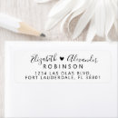 Search for wedding heart return address labels Script calligraphy typography