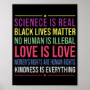 Search for science is real posters Black
