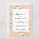 Search for peony baby shower invitations Pink