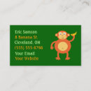 Search for monkey business cards Animal