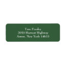 Search for hunter green return address labels Simple