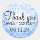 Recherche de bonbon seize autocollants Sweet sixteen