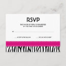 Search for pink zebra response invitations Black