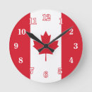Recherche de canadien horloges Drapeau du canada