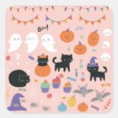 Search for cute cartoon ghost stickers Cat