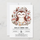 Search for owl birthday invitations Pastel