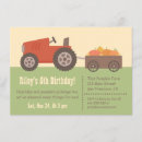 Search for fall farm birthday invitations Tractor