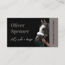 Search for horse trainer business cards Horseback