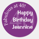 Search for 40 at fabulous stickers Chic