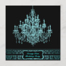 Search for chandelier birthday invitations Teal