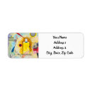 Search for red abstract return address labels Geometric