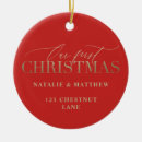 Search for our first house ornaments Typography