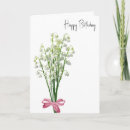 Search for lily of the valley birthday cards Pink