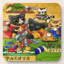 Recherche de cha cha dessous de verres Chats