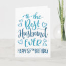 Search for husband birthday cards Typography
