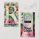 Recherche de monogramme r cartes visite Code qr