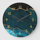 Search for gold and teal clocks Girly