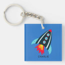 Search for space rocket keychains Blue
