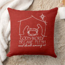 Search for christian christmas pillows Nativity