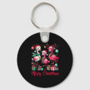Search for flamingo keychains Santa