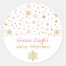 Search for gold glitter snowflake stickers Winter onederland