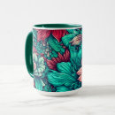 Recherche de cyan mugs Floral