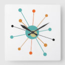 Search for orange and teal art Mid century modern