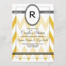 Recherche de jaune moutarde invitations Monogramme