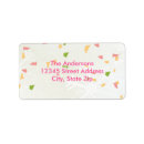 Search for snowflake wedding return address labels Pink