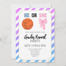 Search for basketball gender reveal invitations Blue