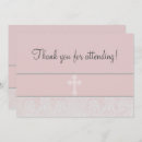 Search for pink lace christening invitations White