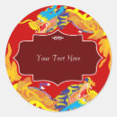 Recherche de horoscope chinois autocollants Rouge