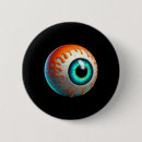Recherche de nuit de halloween badges Citrouille déplaisant