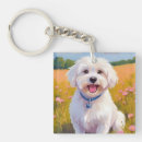 Search for fluffy dog keychains White
