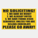 Search for no soliciting stickers Funny